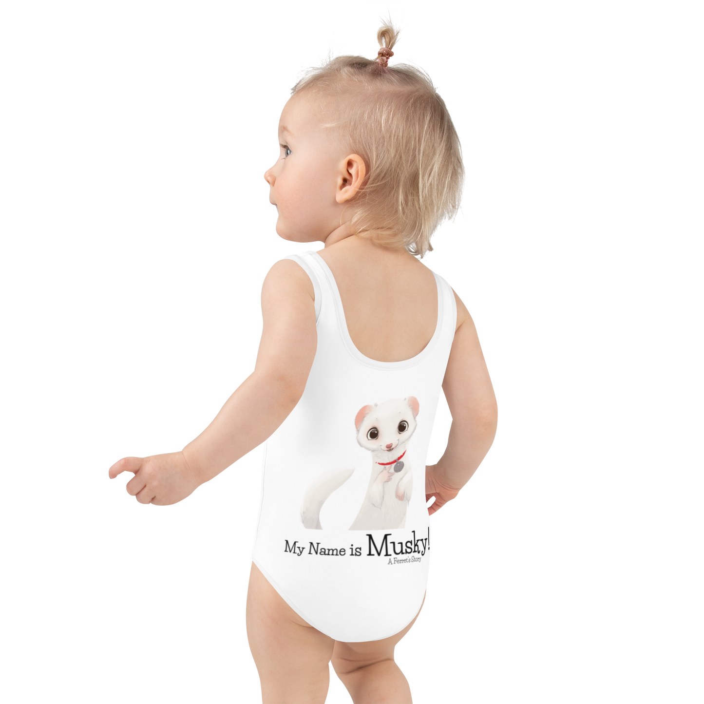 "My Name is Musky! A Ferret's Story Kids Swimsuit!