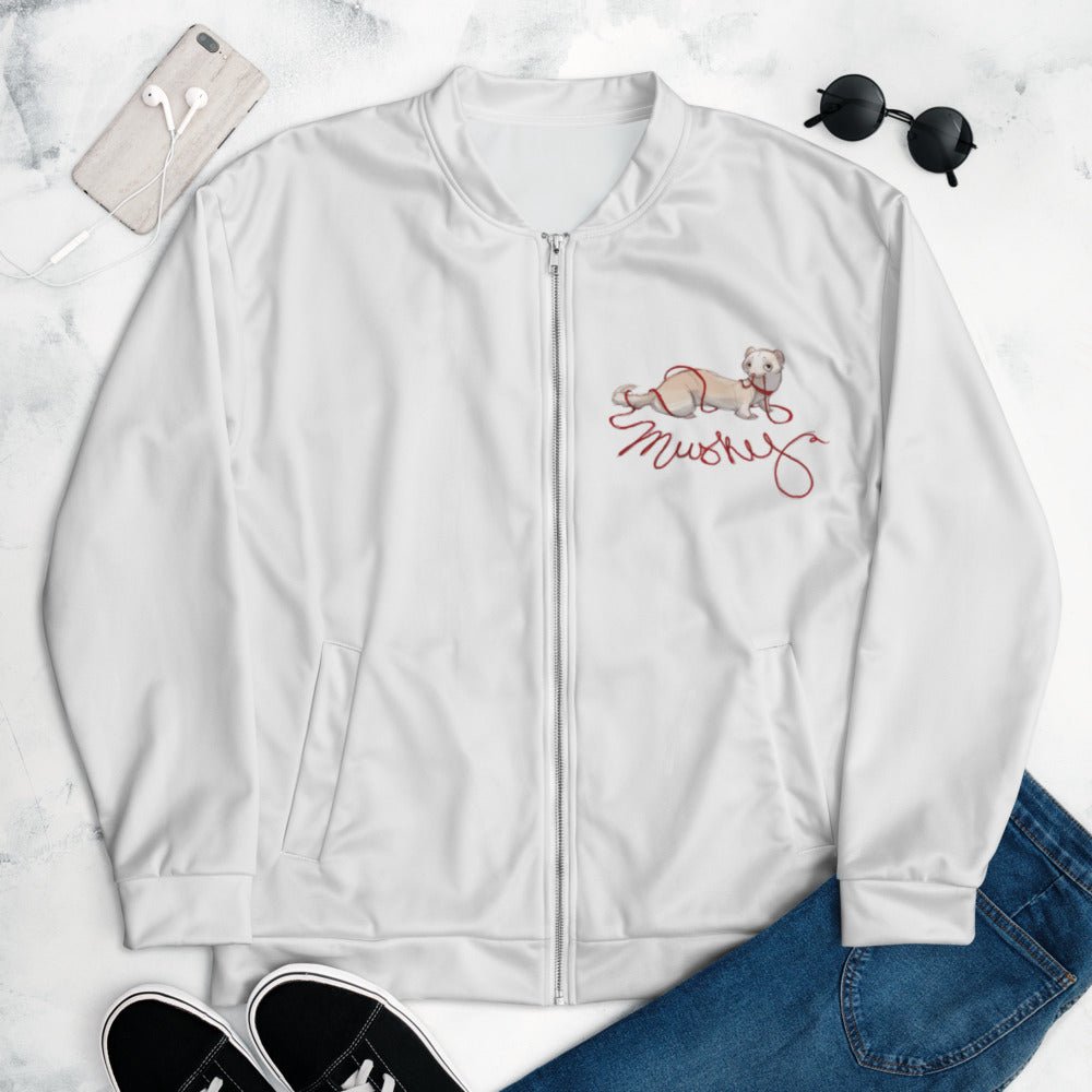 "My Name is Musky! A Ferret's Story" Unisex Spring & Fall Bomber Jacket!