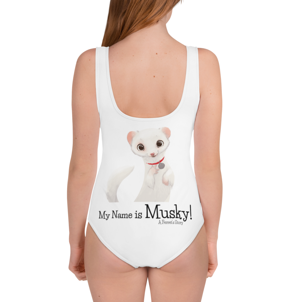 "My Name is Musky! A Ferret's Story" Youth Swimsuit!