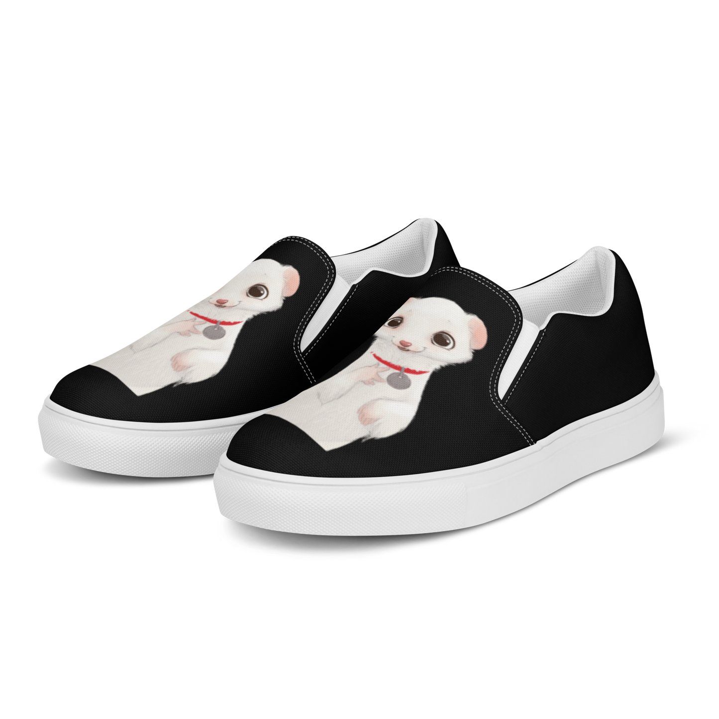 "My Name is Musky! A Ferret's Story Men’s Slip-On Canvas Shoes!