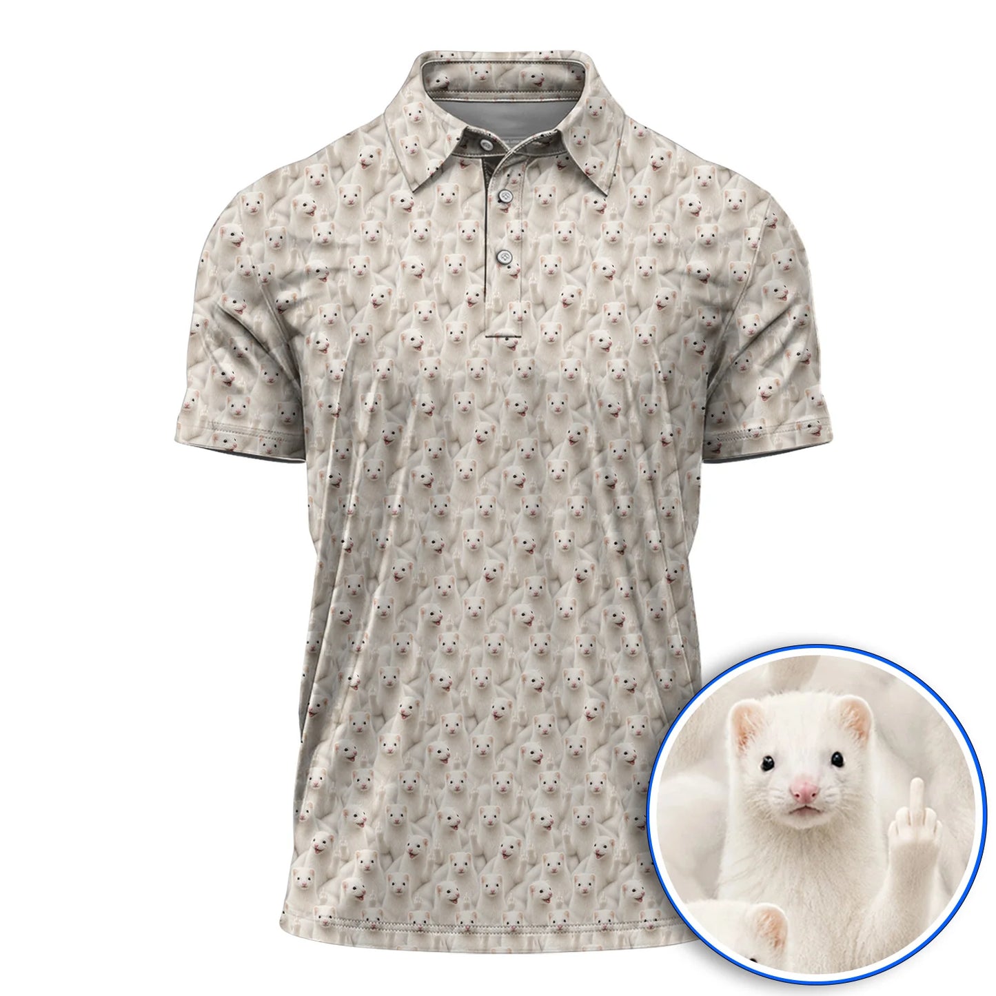 My Name is Musky! Stubby's Story F☆CK ANIMAL TESTING Polo Shirt!