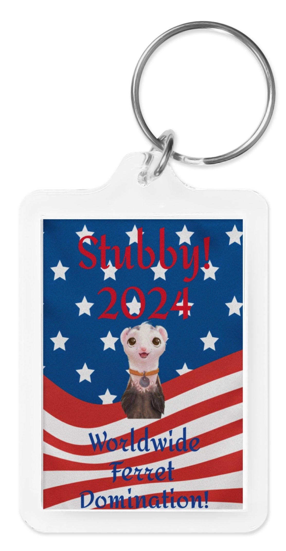 "My Name is Musky!" Stubby For President FREE Keychain!