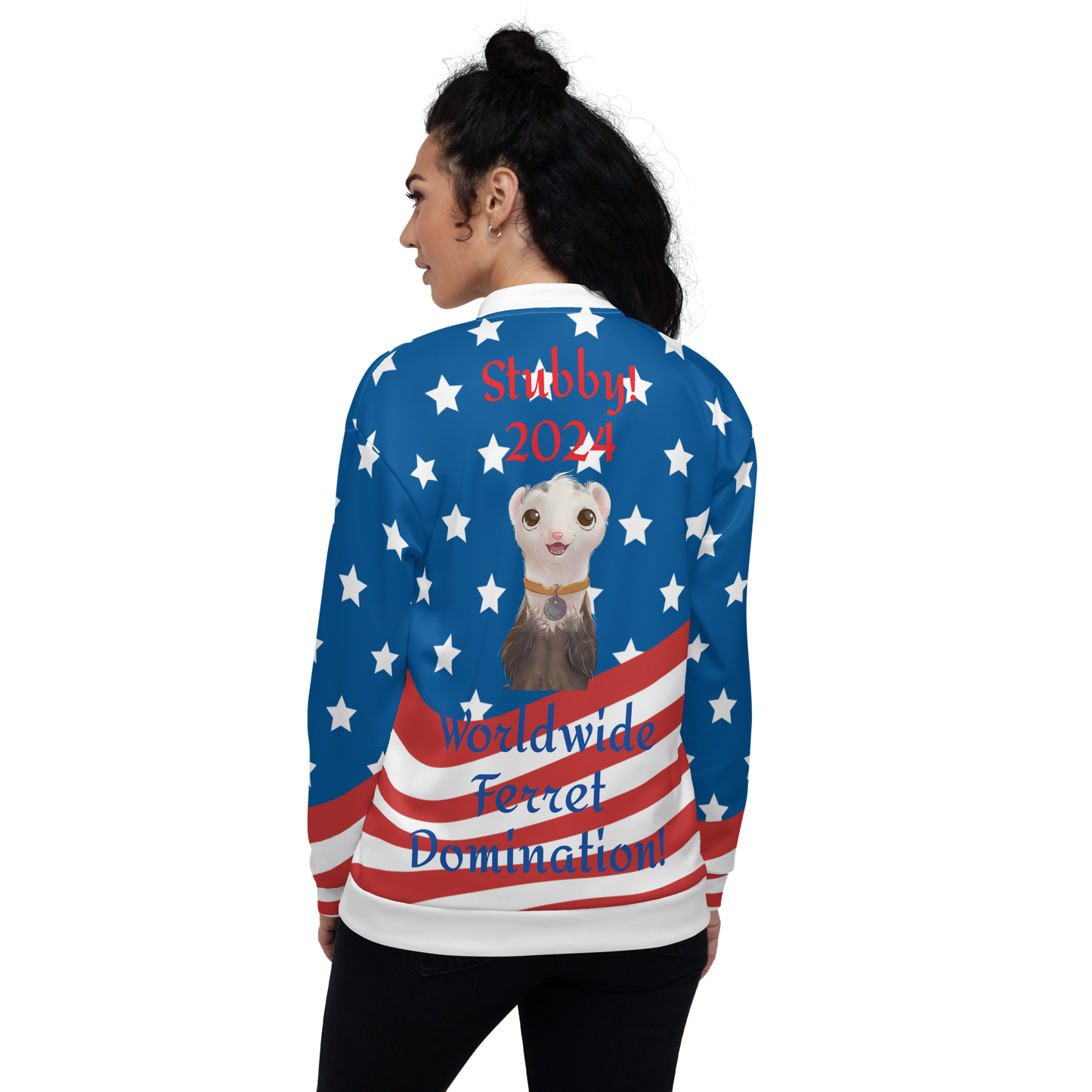 "My Name is Musky! Stubby For President" Unisex Bomber Jacket!