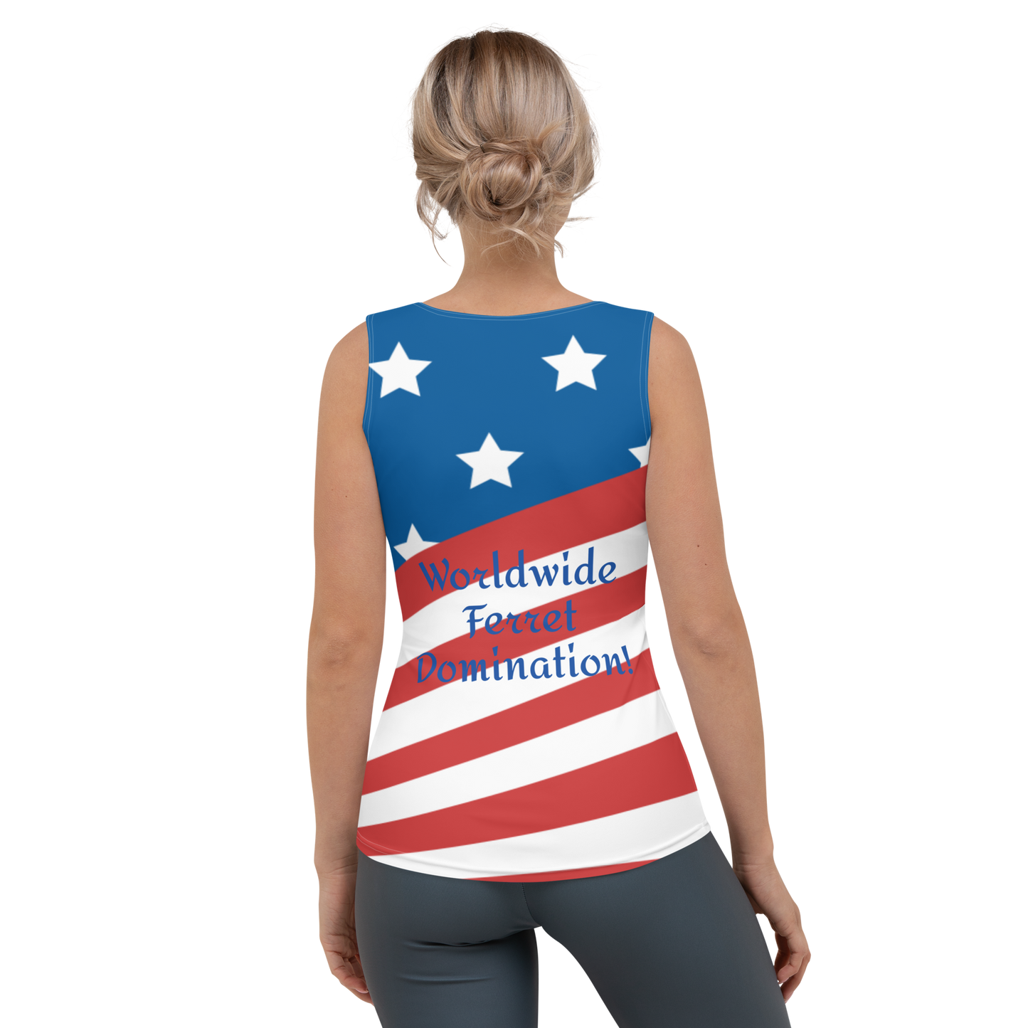 "My Name is Musky!' Stubby For President Ladies Tank Top!