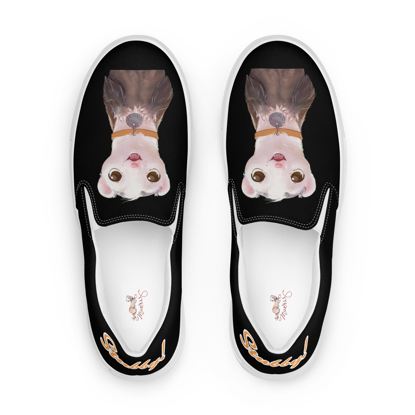 "My Name is Musky! Stubby's Story" Men's Slip-On Canvas Shoes!