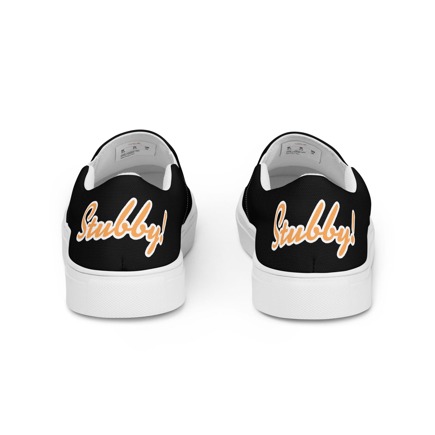 "My Name is Musky! Stubby's Story" Women's Slip On Canvas Shoes!