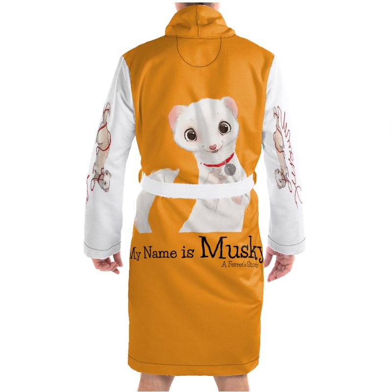 "My Name is Musky! A Ferret's Story" Unisex Bathrobe!