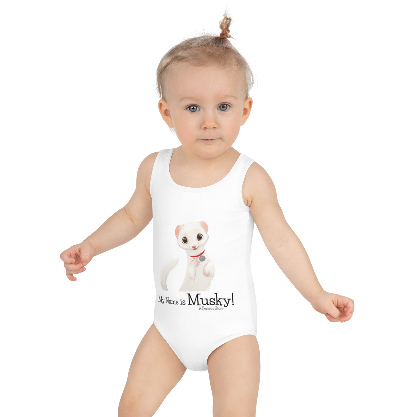 "My Name is Musky! A Ferret's Story Kids Swimsuit!