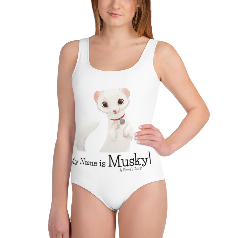 "My Name is Musky! A Ferret's Story" Youth Swimsuit!