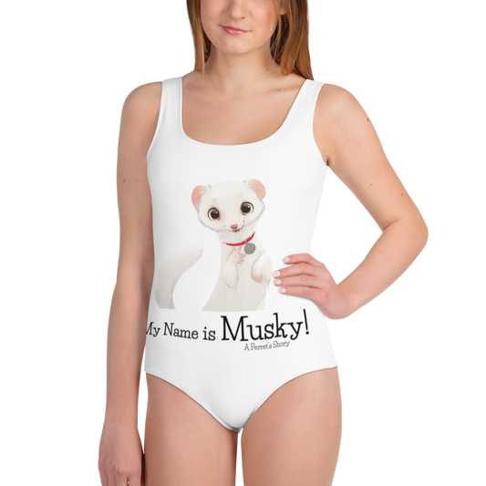 "My Name is Musky! A Ferret's Story" Youth Swimsuit!